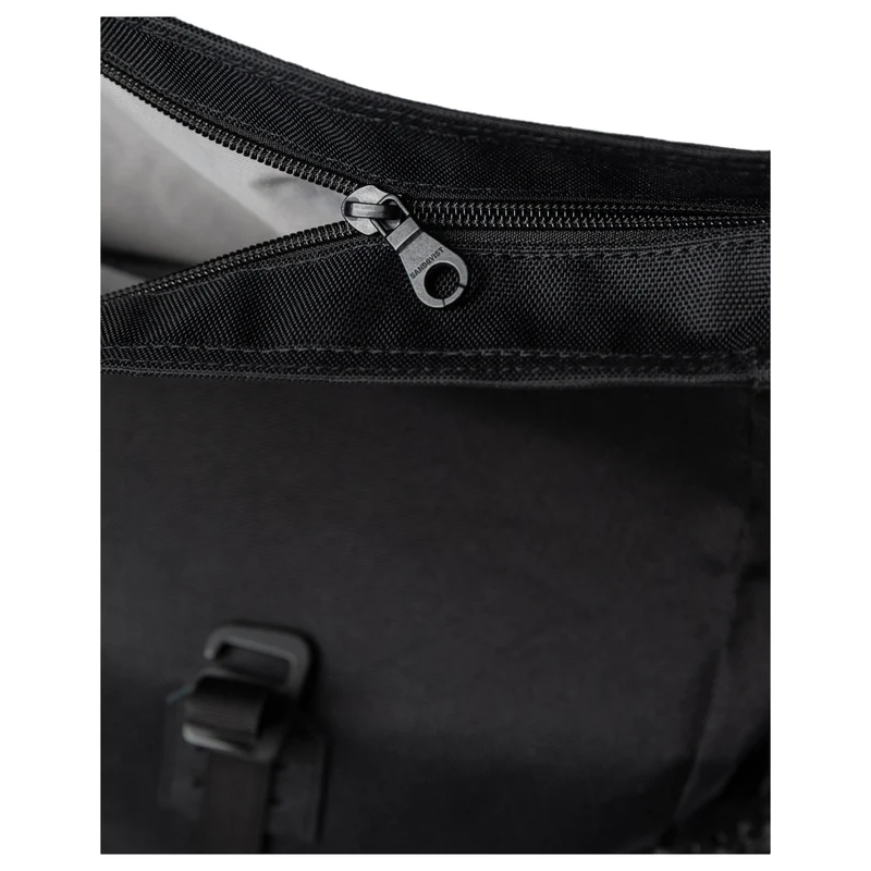 Sandqvist Icon Rolltop - Mochila M 14" 60 cm (black/ black with black leather)