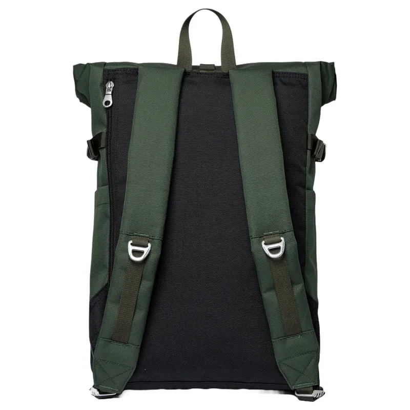 Sandqvist Icon Rolltop - Mochila M 14" 60 cm (dawn green with dark brown leather)