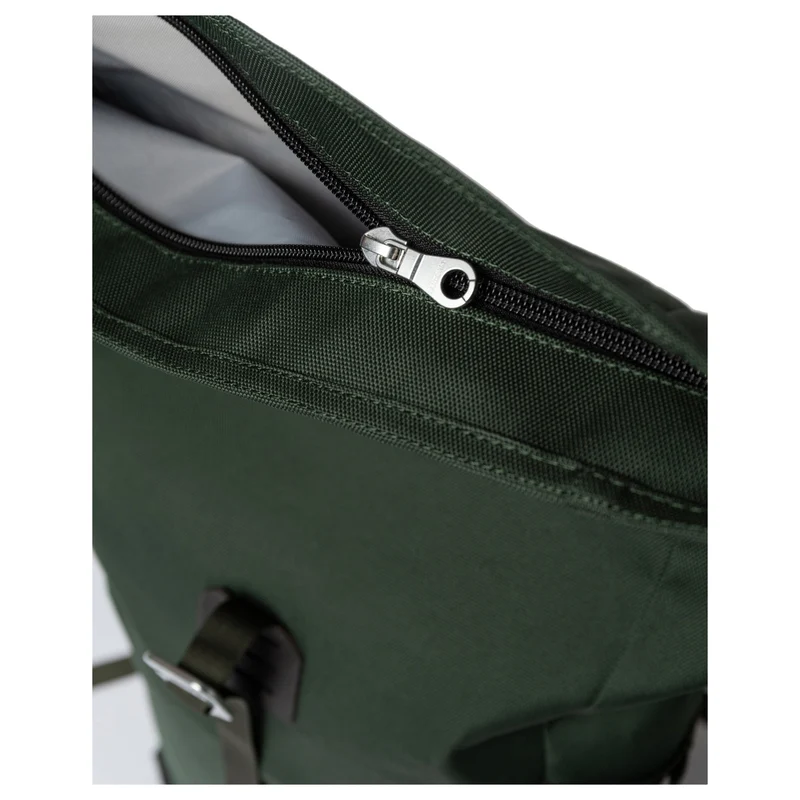 Sandqvist Icon Rolltop - Mochila M 14" 60 cm (dawn green with dark brown leather)