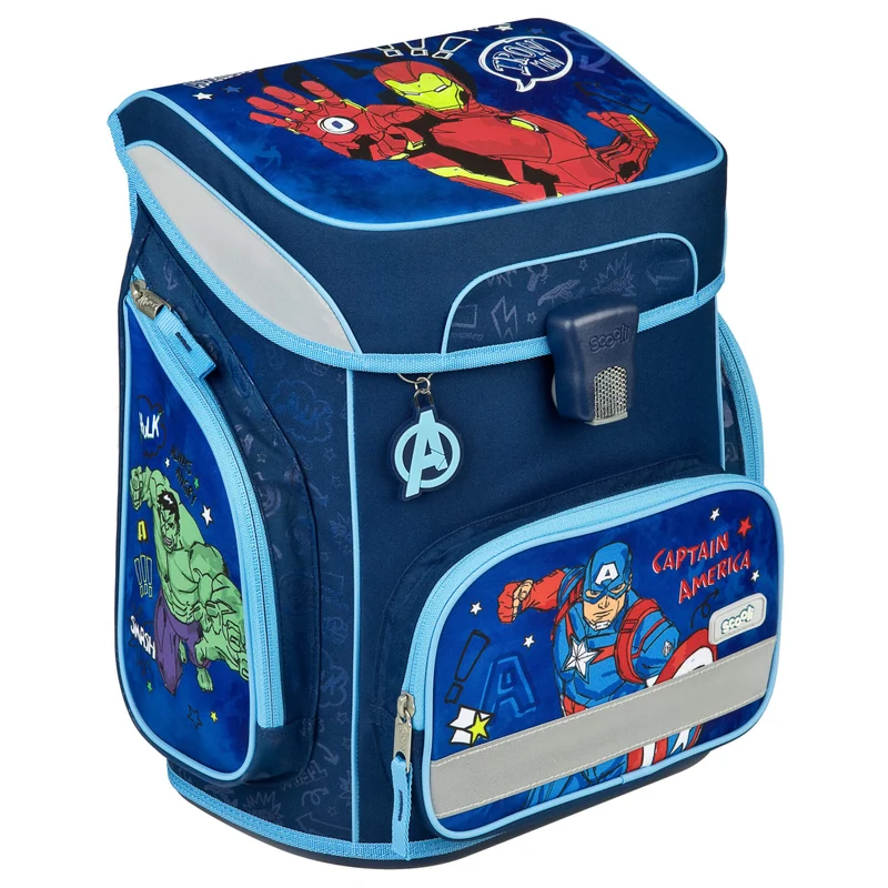 Scooli EasyFit - Mochila escolar Set 5tlg. (Avengers)