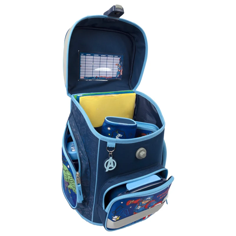 Scooli EasyFit - Mochila escolar Set 5tlg. (Avengers)