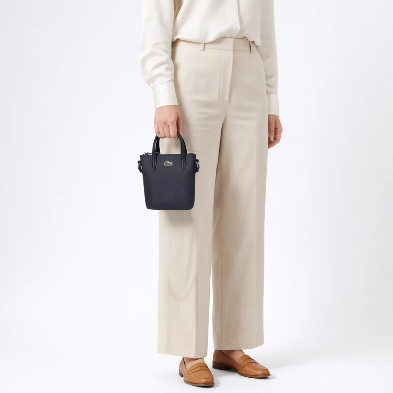 Lacoste Mini-Tote L.12.12 Concept - Bolso de mano 18 cm (eclipse)