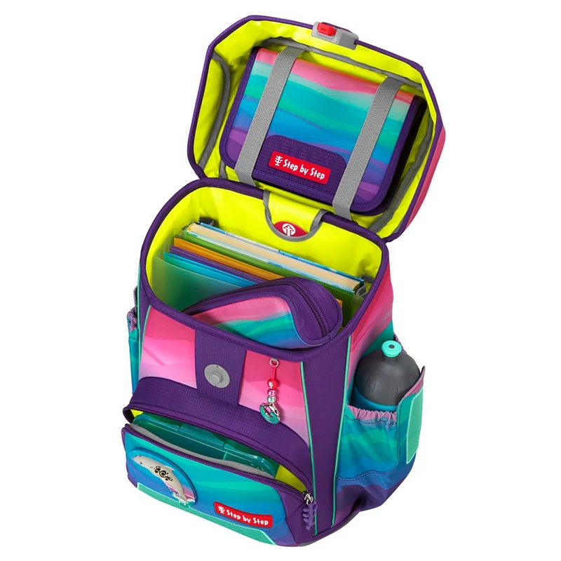 Step by Step Cloud Ocean - Set de mochila escolar 5 piezas (Dolphin Lana)