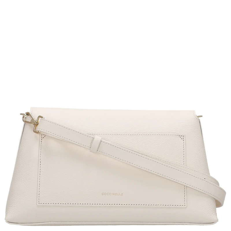 Coccinelle Nikla - Bolso de hombro 30 cm (pearl/cognac)
