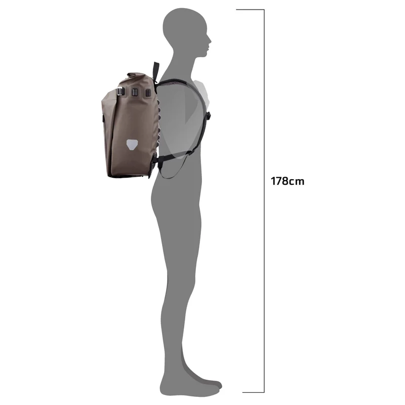 Ortlieb Vario 20 Hinterradtasche - Mochila 45 cm (dark sand)