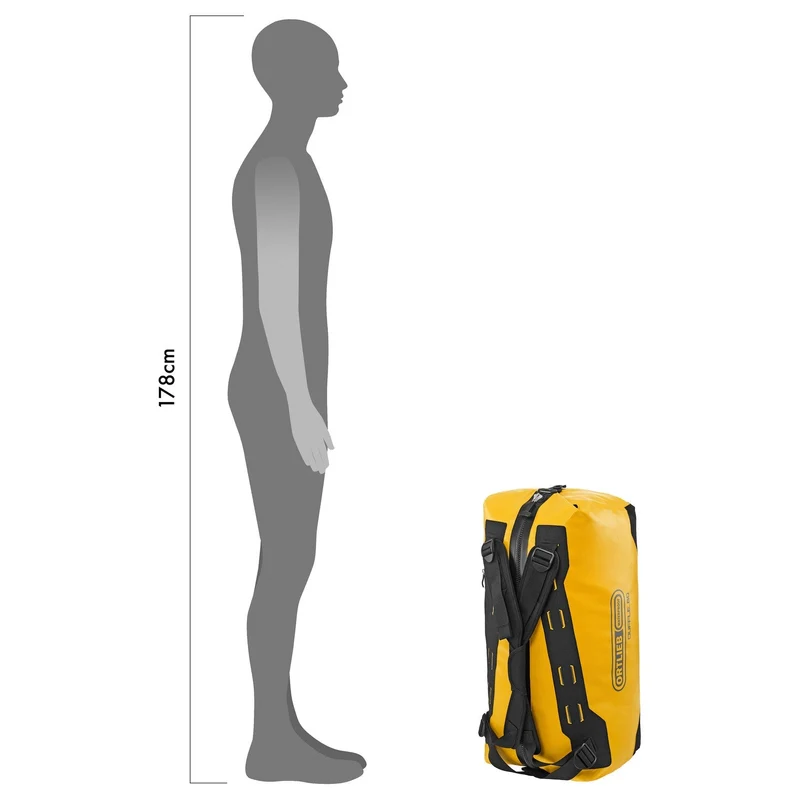 Ortlieb Duffle 60 - Bolsa de viaje/ Mochila 58 cm (yellow black)