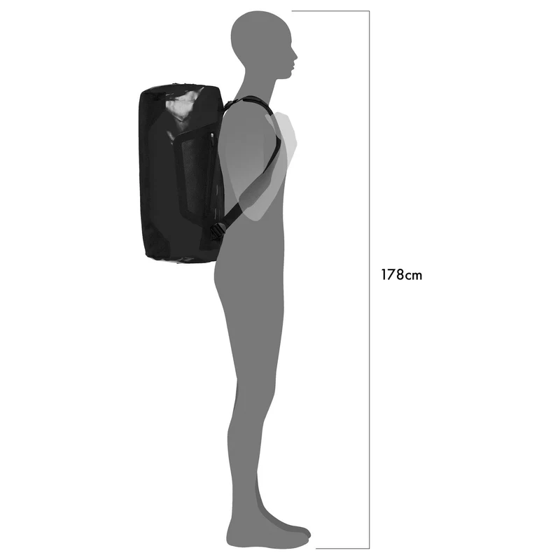 Ortlieb Duffle 60 - Bolsa de viaje/ Mochila 58 cm (yellow black)