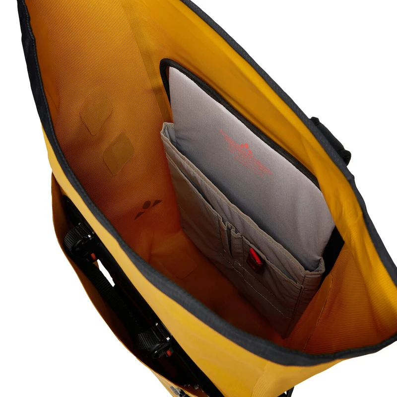 Vaude Proof Transformer 2in1 - Bolsa para bicicleta/Mochila para bicicleta 13.3" (burnt yellow)