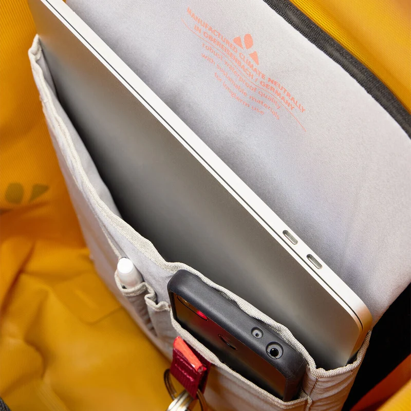 Vaude Proof Transformer 2in1 - Bolsa para bicicleta/Mochila para bicicleta 13.3" (burnt yellow)
