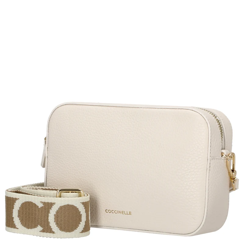 Coccinelle Tebe - Bolso bandolera S 19 cm (pearl)