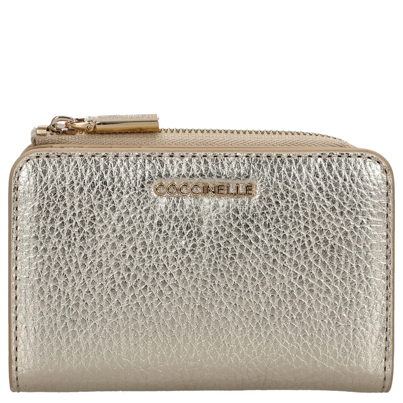 Coccinelle Metallic Soft - Cartera 6cc 13 cm (pale gold)