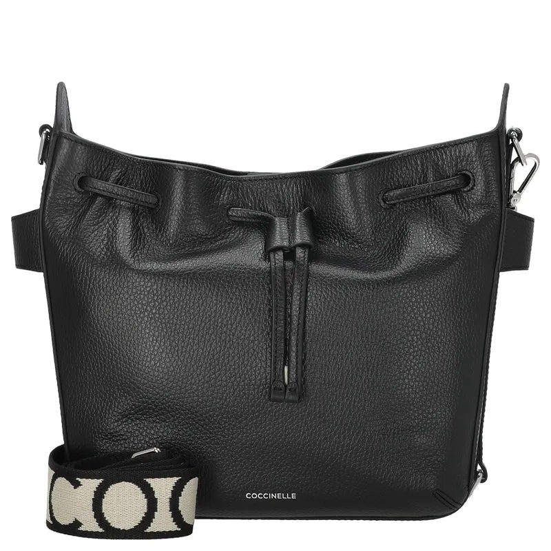 Coccinelle Gretel Ribbon - Bolso de mano 25 cm (noir)