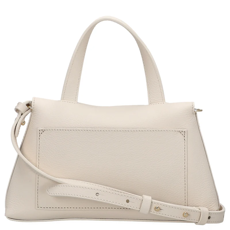 Coccinelle Nikla - Bolso de mano 26 cm (pearl/cognac)