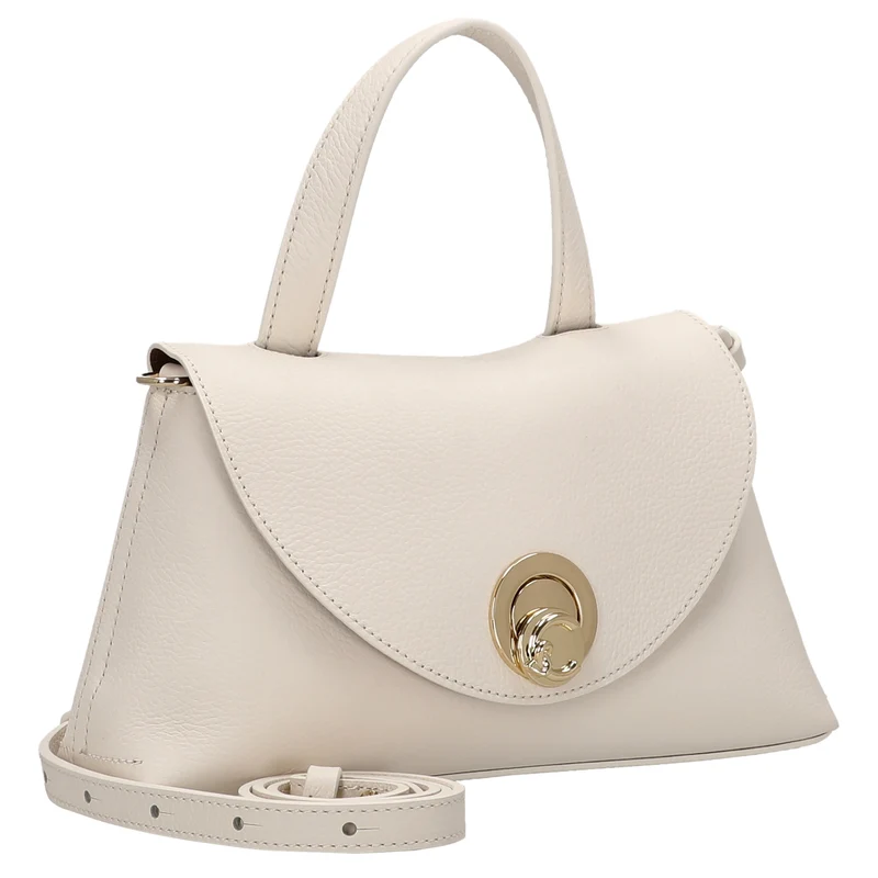 Coccinelle Nikla - Bolso de mano 26 cm (pearl/cognac)