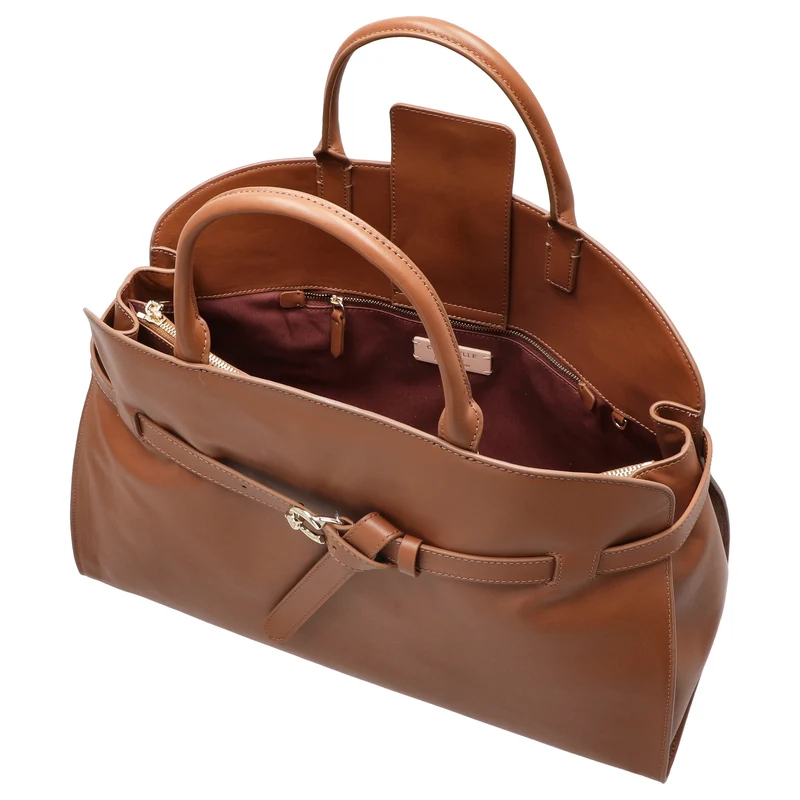 Coccinelle Sabine - Bolso de mano 43 cm (cognac)