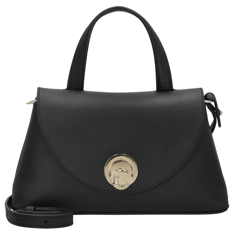 Coccinelle Nikla - Bolso de mano 26 cm (noir/cognac)