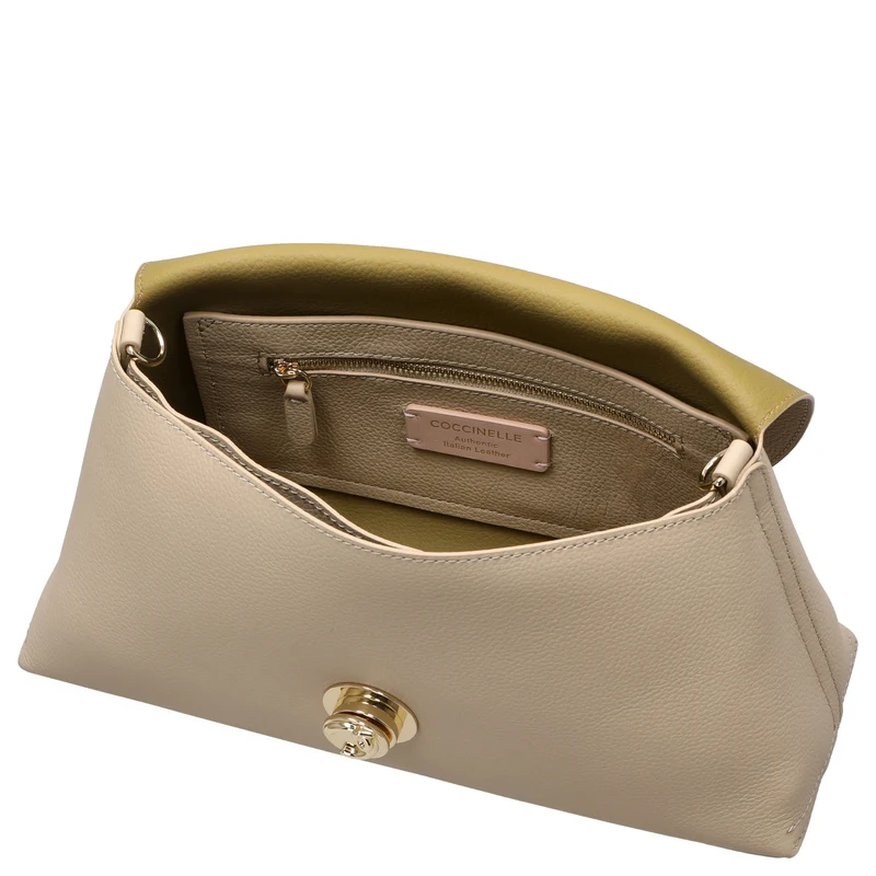 Coccinelle Nikla - Bolso de hombro 30 cm (sandshe/seagras)