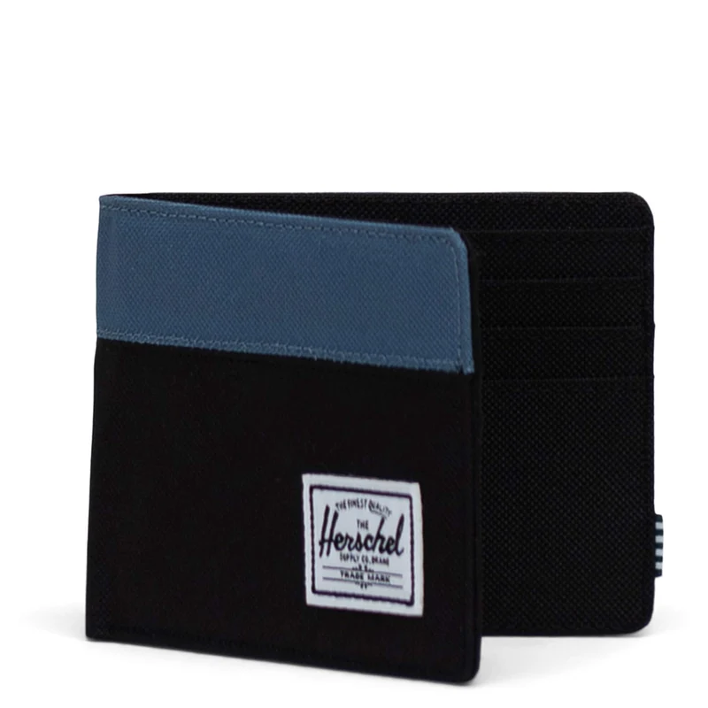 Herschel Roy - Cartera 6cc 11.5 cm RFID (black/copen blue)