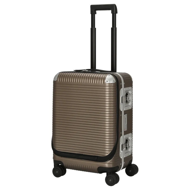 FPM Milano Bank Light Spinner 53 front pocket - Maleta de cabina con 4 ruedas 53 cm (matt almond)