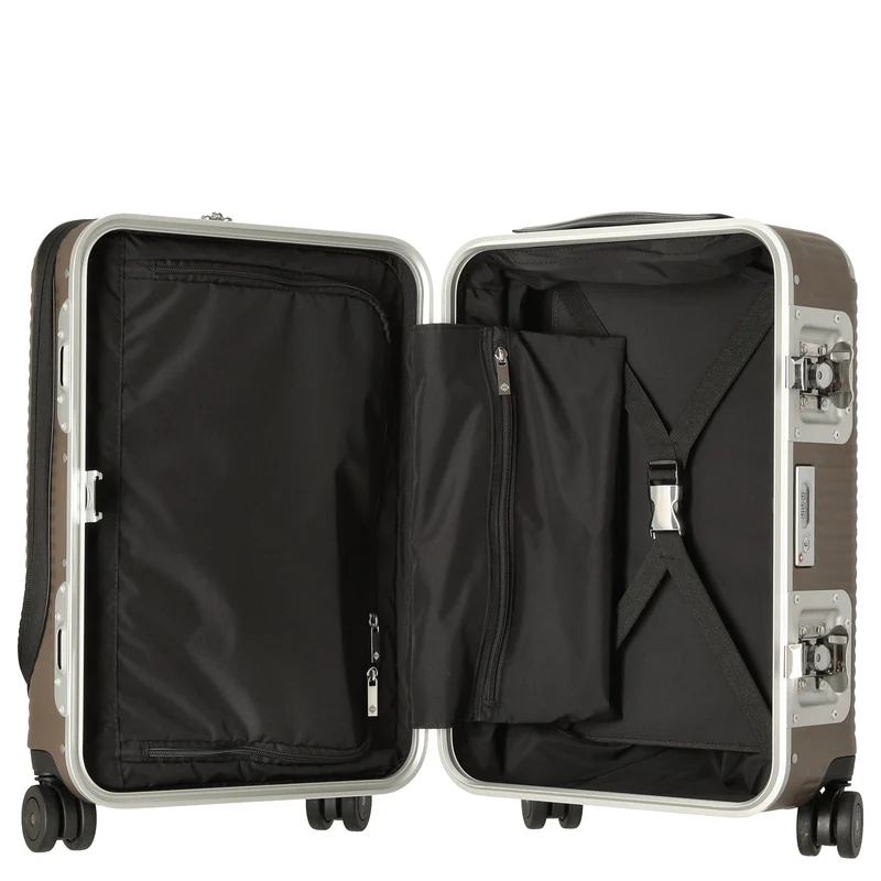FPM Milano Bank Light Spinner 53 front pocket - Maleta de cabina con 4 ruedas 53 cm (matt almond)