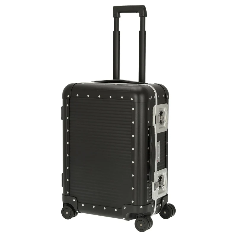 FPM Milano Bank aluminum Spinner 55 M - Trolley de cabina con 4 ruedas 55/25 cm (caviar black)