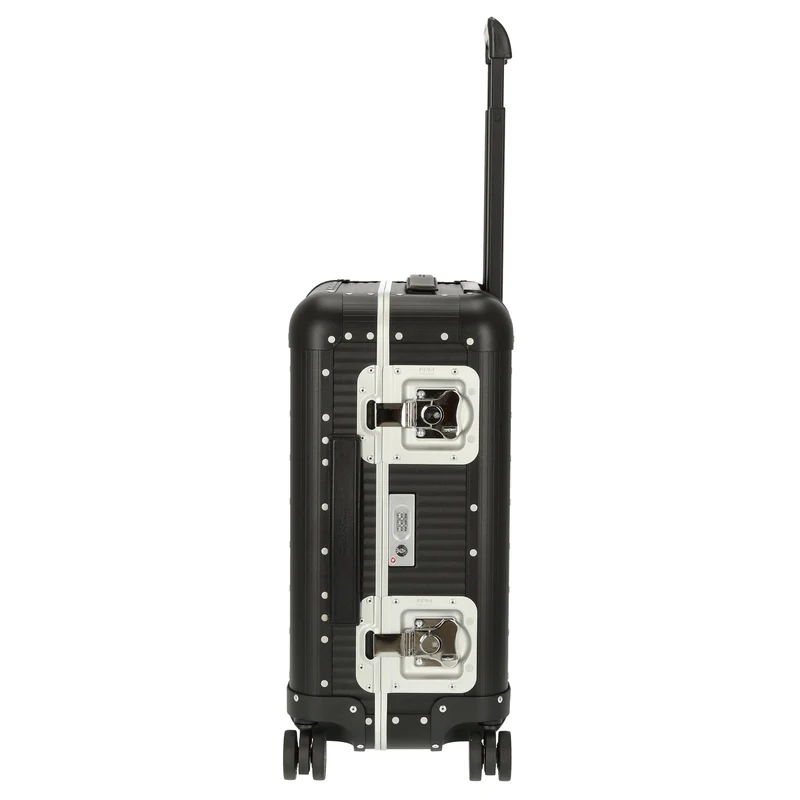 FPM Milano Bank aluminum Spinner 55 M - Trolley de cabina con 4 ruedas 55/25 cm (caviar black)