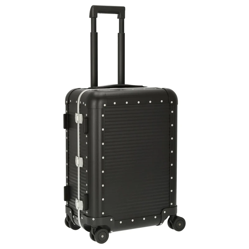 FPM Milano Bank aluminum Spinner 55 M - Trolley de cabina con 4 ruedas 55/25 cm (caviar black)