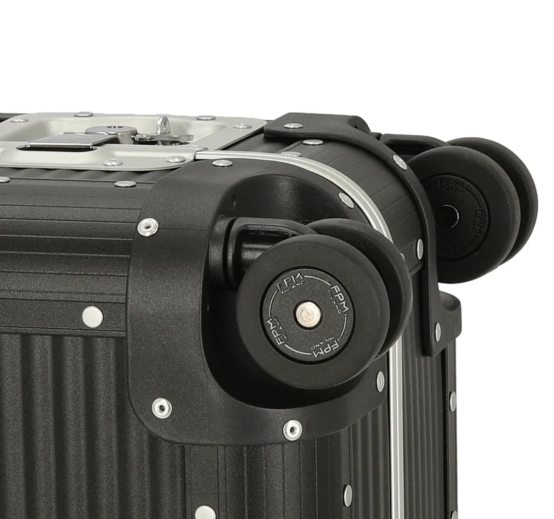 FPM Milano Bank aluminum Spinner 55 M - Trolley de cabina con 4 ruedas 55/25 cm (caviar black)