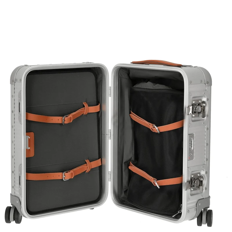 FPM Milano Bank aluminum Spinner 53 - Trolley de cabina con 4 ruedas 53/25 cm (moonlight silver)