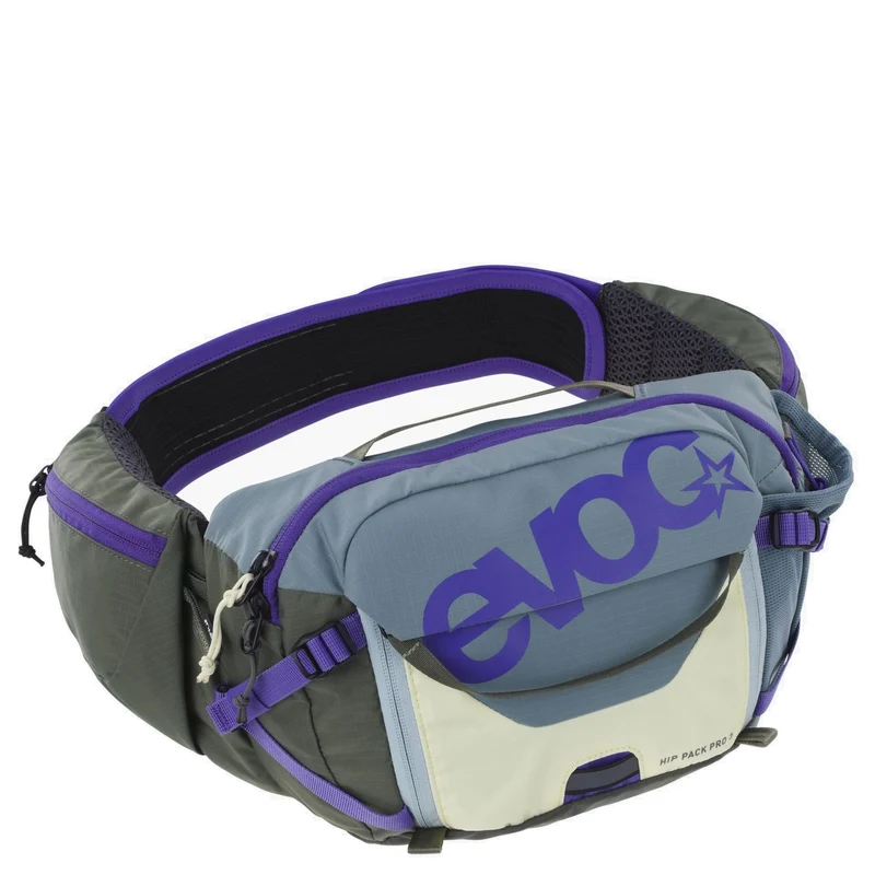 Evoc Hip Pack 3 - Riñonera 28 cm (steel/violet/dark olive)