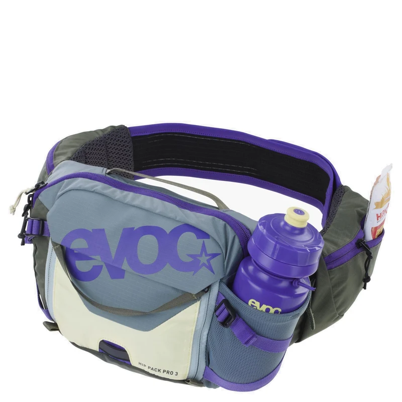 Evoc Hip Pack 3 - Riñonera 28 cm (steel/violet/dark olive)