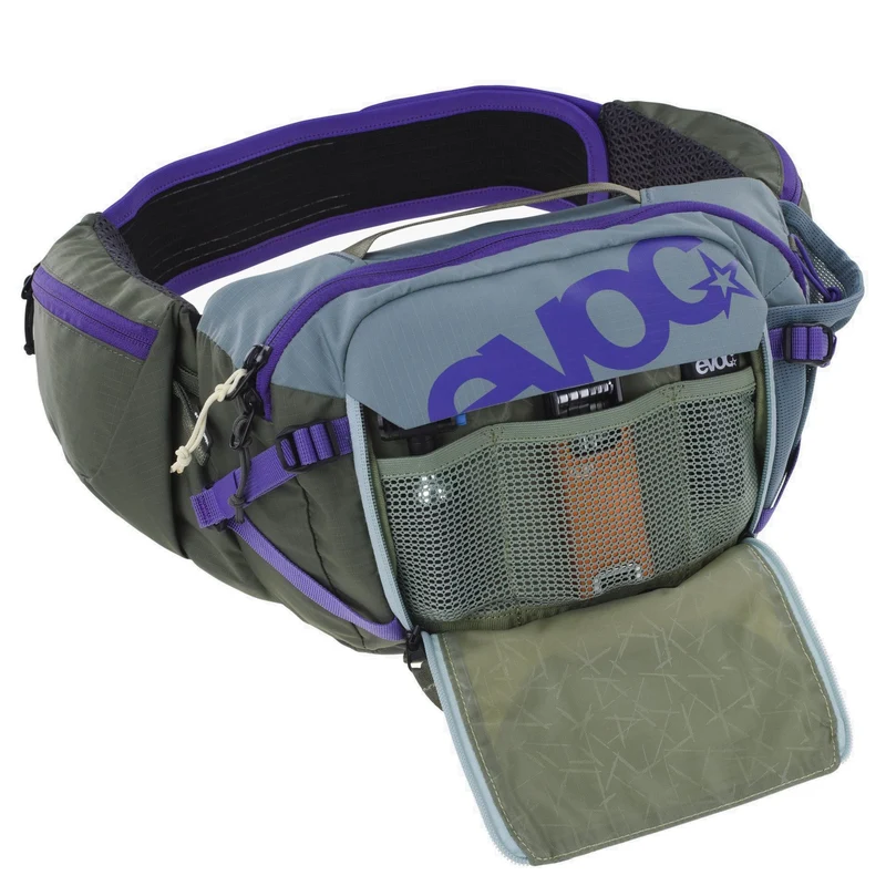 Evoc Hip Pack 3 - Riñonera 28 cm (steel/violet/dark olive)
