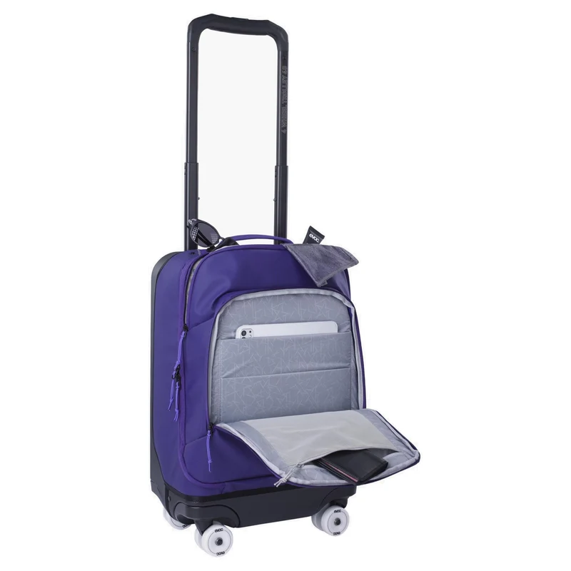 Evoc 4-Wheel Trolley 40 - Trolley de cabina con 4 ruedas S 56 cm (violet-black)