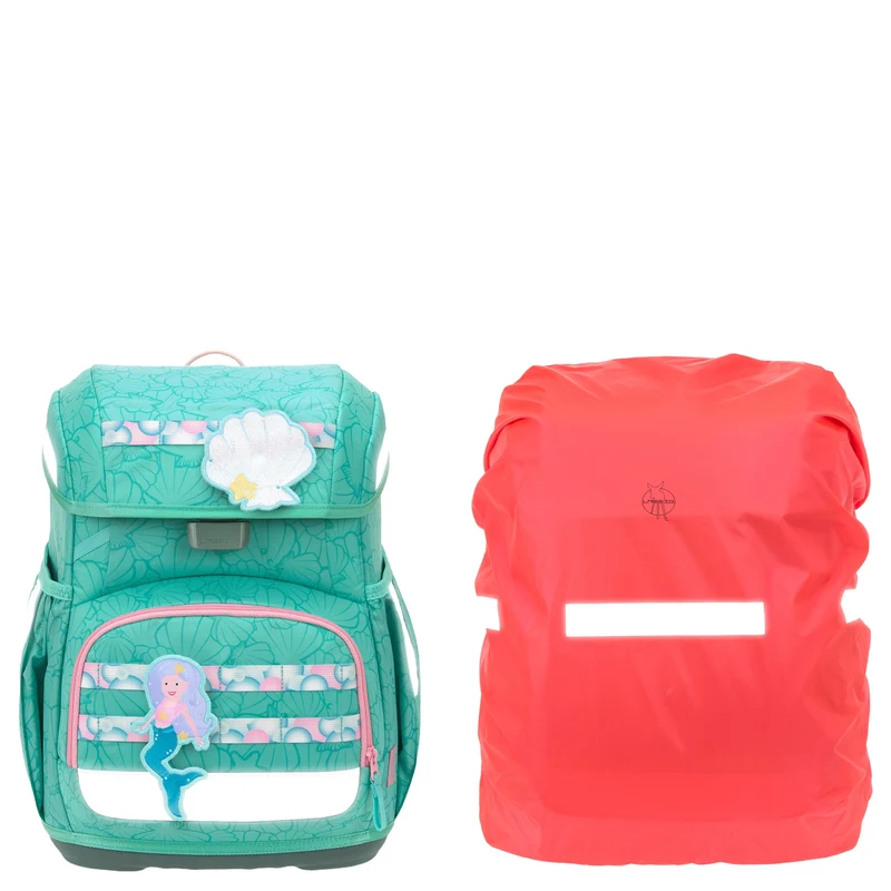 Lässig School Set Light Unique - Set de mochila escolar 6tlg. 960g (seashell turqouise)
