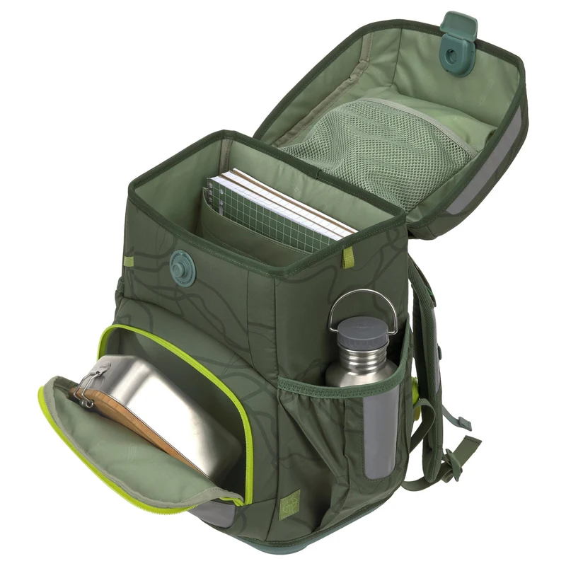 Lässig School Set Light Unique - Set de mochila escolar 6 piezas 960g (jungle green)