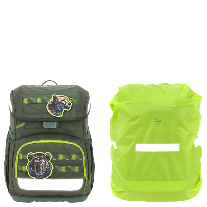 Lässig School Set Light Unique - Set de mochila escolar 6 piezas 960g (jungle green)