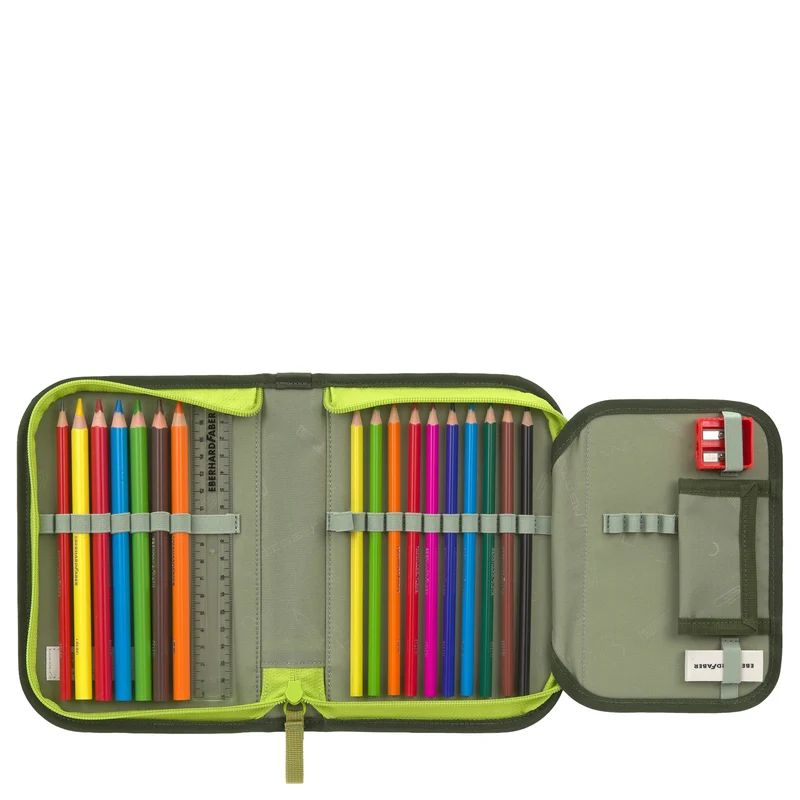 Lässig School Set Light Unique - Set de mochila escolar 6 piezas 960g (jungle green)