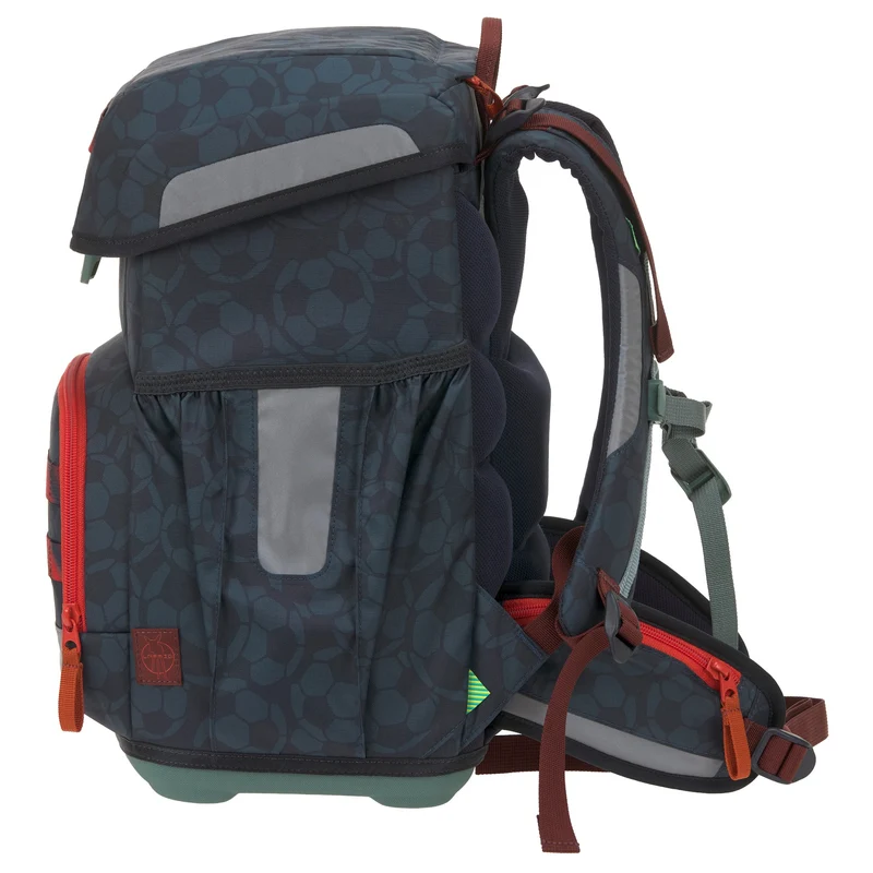 Lässig School Set Light Unique - Set de mochila escolar 6 piezas 960g (foodball deep blue)