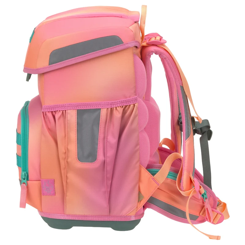 Lässig School Set Light Unique - Set de mochila escolar 6tlg. 960g (sunset pink)