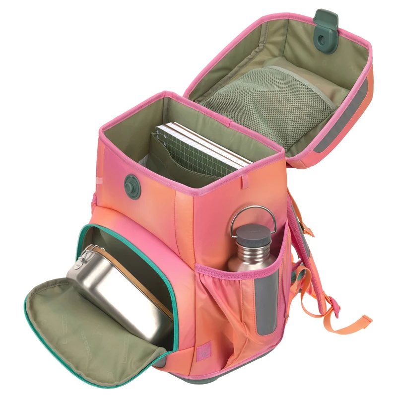 Lässig School Set Light Unique - Set de mochila escolar 6tlg. 960g (sunset pink)