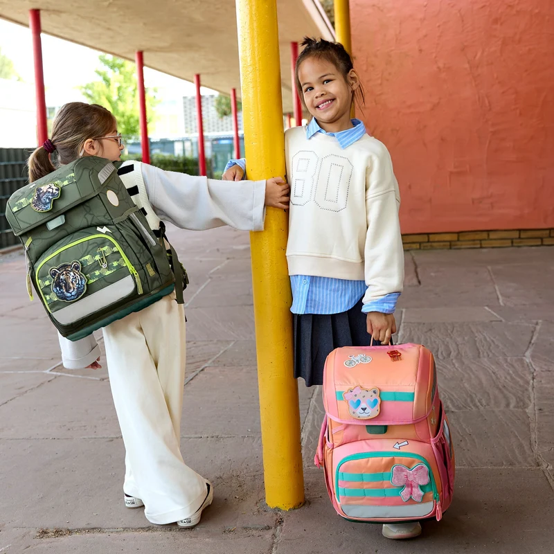 Lässig School Set Light Unique - Set de mochila escolar 6tlg. 960g (sunset pink)