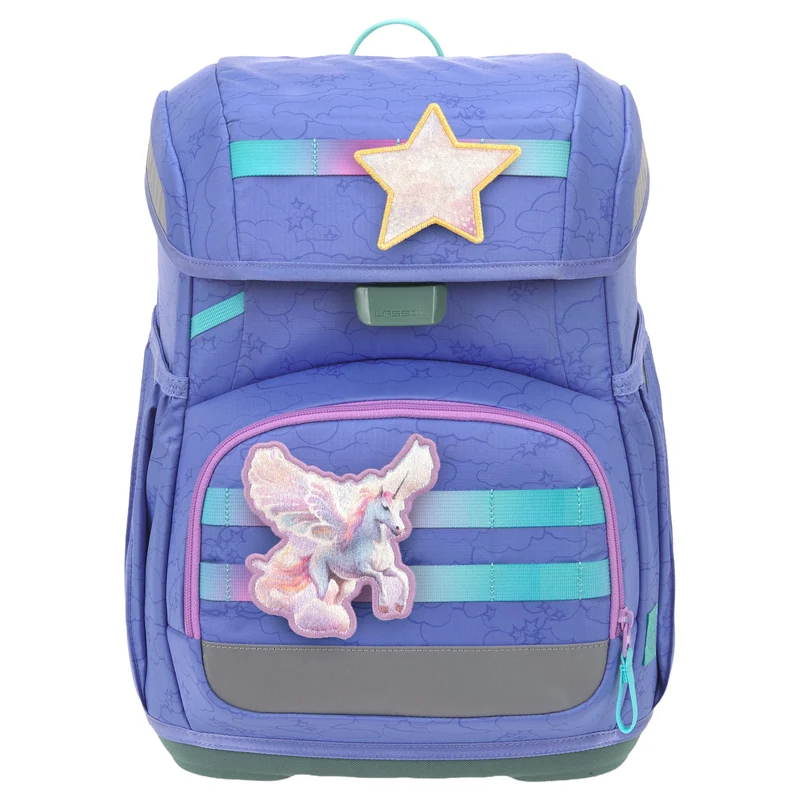 Lässig School Set Light Unique - Juego de mochila escolar 6 piezas 960g (cloud lilac)
