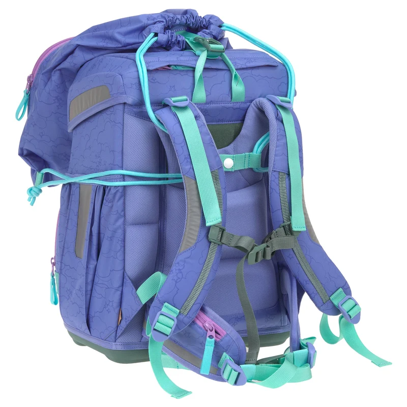 Lässig School Set Light Unique - Juego de mochila escolar 6 piezas 960g (cloud lilac)