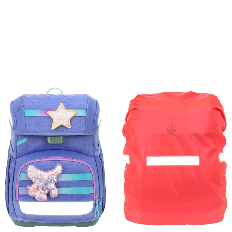 Lässig School Set Light Unique - Juego de mochila escolar 6 piezas 960g (cloud lilac)