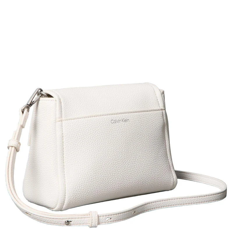 Calvin Klein Emblem Pebb - Bolso bandolera (white alyssum)