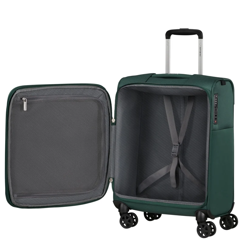 Samsonite Base Breeze - Trolley de cabina de 4 ruedas 55 cm expandible (dark green)