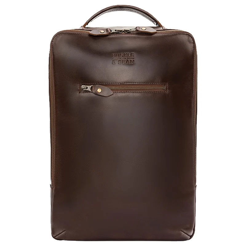 Buckle & Seam Leon - Mochila 15" 41 cm (brown/blu)