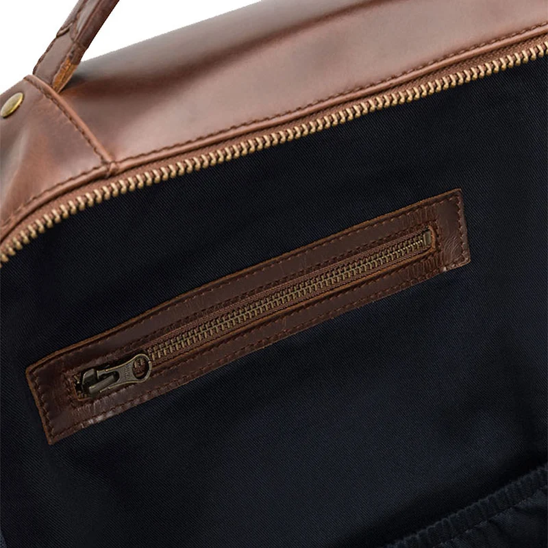 Buckle & Seam Leon - Mochila 15" 41 cm (brown/blu)