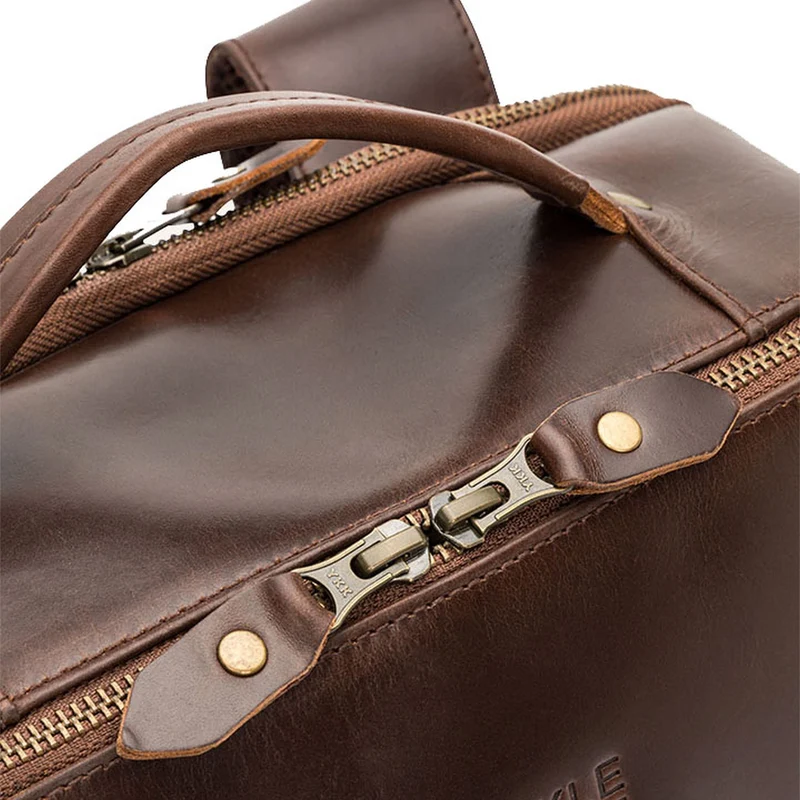 Buckle & Seam Leon - Mochila 15" 41 cm (brown/blu)