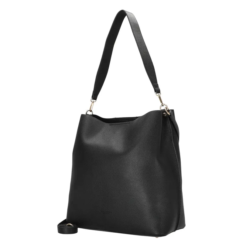 Seidenfelt Meloy Hobo - Bolso de hombro (black)